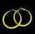Yellow Hoop Earrings