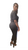 Contrast Denim Crop Top & Drawstring Pants Set