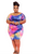 Tye Dye Plus Size Shorts Set